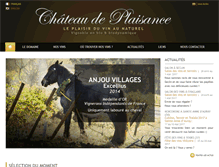 Tablet Screenshot of chateaudeplaisance.com